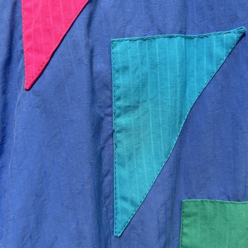 Vintage Sport Obermeyer Blue Geometric Colorblock Ski Jacket Size 12 - "Lia" - Picture 11 of 23