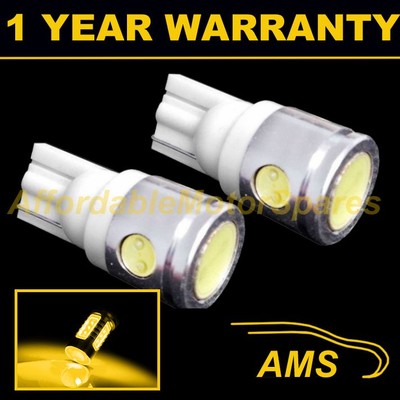 2x 501 LED SIDE INDICATOR BULBS AMBER XENON T10 W5W 194 HID WEDGE LAMP LIGHT