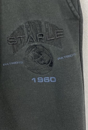 NFL Staple New England Patriots Sweatpants S Fade Ankle Zippers Embroidered READ - Picture 2 of 10