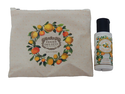 Panier des Sens Provence Makeup Bag + 1.7 fl oz Mini Body Lotion   France, Vegan