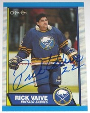 RICK VAIVE SIGNED 89-90 O-PEE-CHEE BUFFALO SABRES CARD AUTOGRAPH AUTO!!!