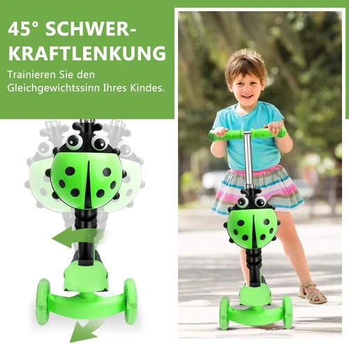 7 Stile Kinderroller Cityroller 3 / 4 Höhe LED-Räder Tretroller Kinder Scooter - Bild 29 von 179