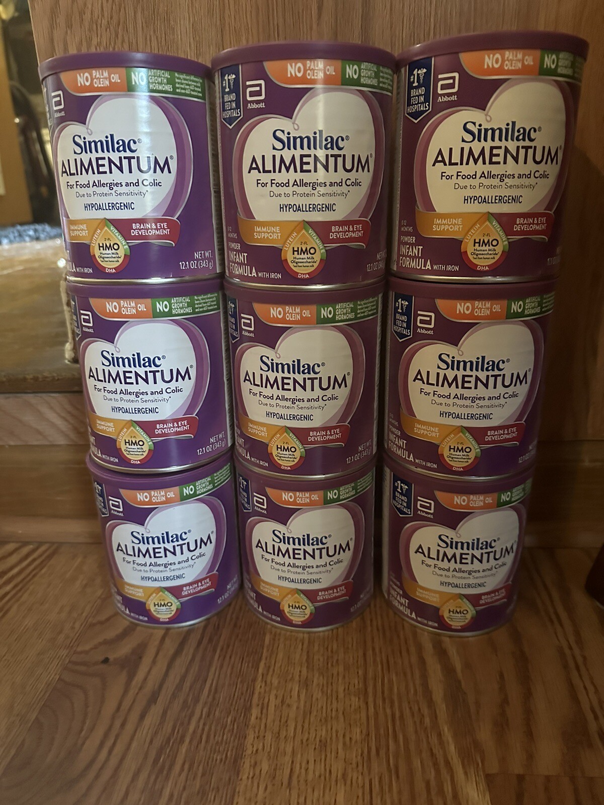 9 Similac Alimèntum Powder Infant Formula 12.1 oz cans