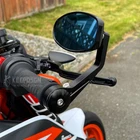 Pair Motorcycle 7/8" Rearview Bar End Side Mirrors for 125 200 390 690 890 1290