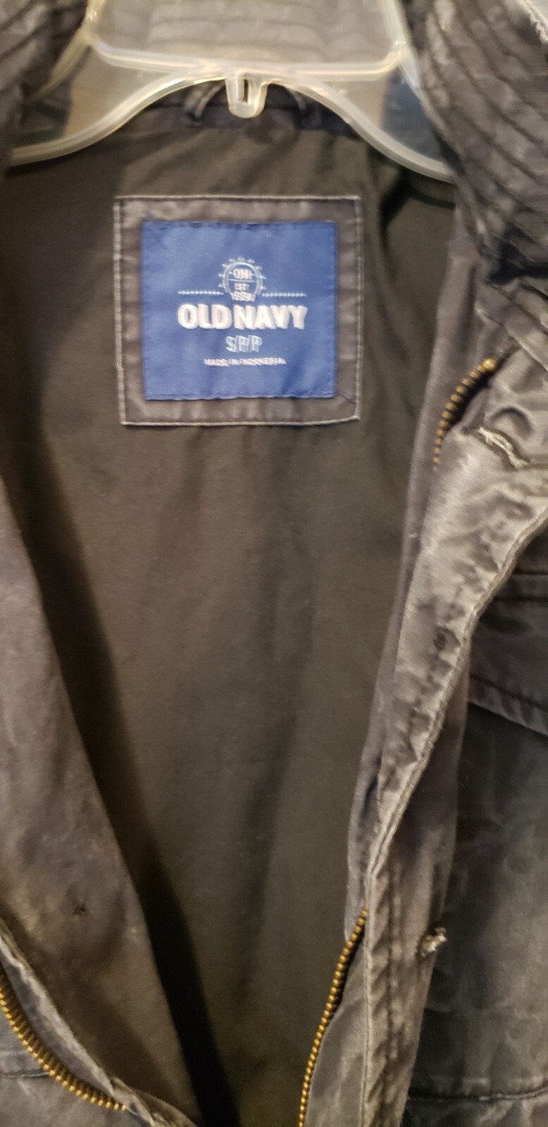 Old Navy Black Jacket MultiPocket Zip Up Hoodie C… - image 6