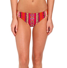 WOMENS PRANA LANI RISE BIKINI SWIM BOTTOM FUCHSIA TRIBE ORANGE XL NEW  45