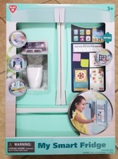 PLAY My Smart Fridge 15  11 x 4 inch Pretend Playset Turquoise 