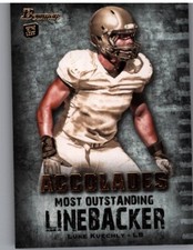 2012 Bowman #BAC-LK Luke Kuechly Accolades