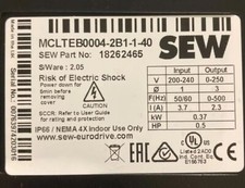 Sew MCLTEB0004-2B1-1-40 Inverter Drive Brand New 1 Year Warranty