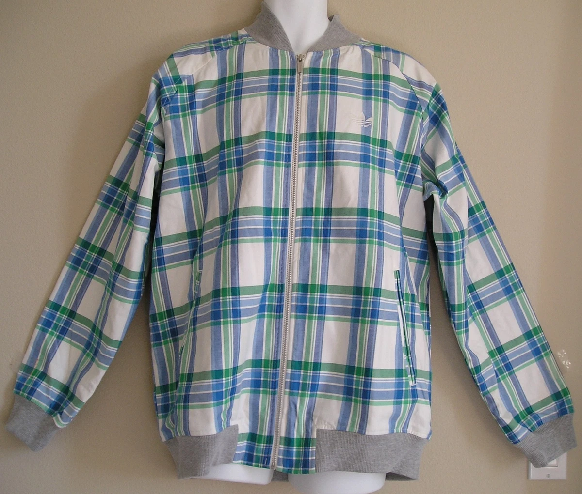 Adidas tartan shop jacket