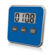 Flexibly placed electronic timer with stand and magnets for convenience