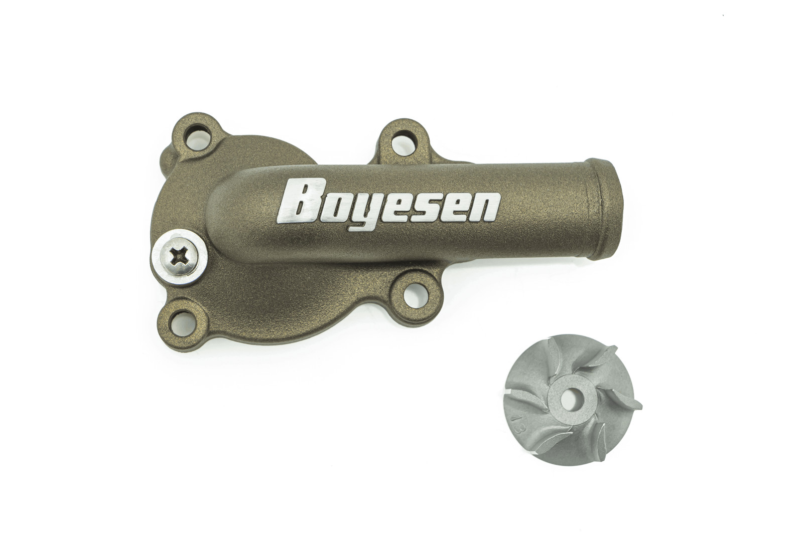 Couvercle Boyesen WPK-18CM augmente le débit de pompe à eau pour Kawasaki KX 450 19-23