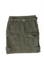 ⭐ Zara gonna per le signore taglia 36, S verde oliva di cotone ⭐