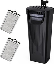 Turtle Tank Filter Aquarium Internal Filter Low-Level Waterfall Filter Black