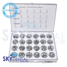 Dental  Aluminum Temporary Molar Crown Kit (96pcs) *** size #1-24