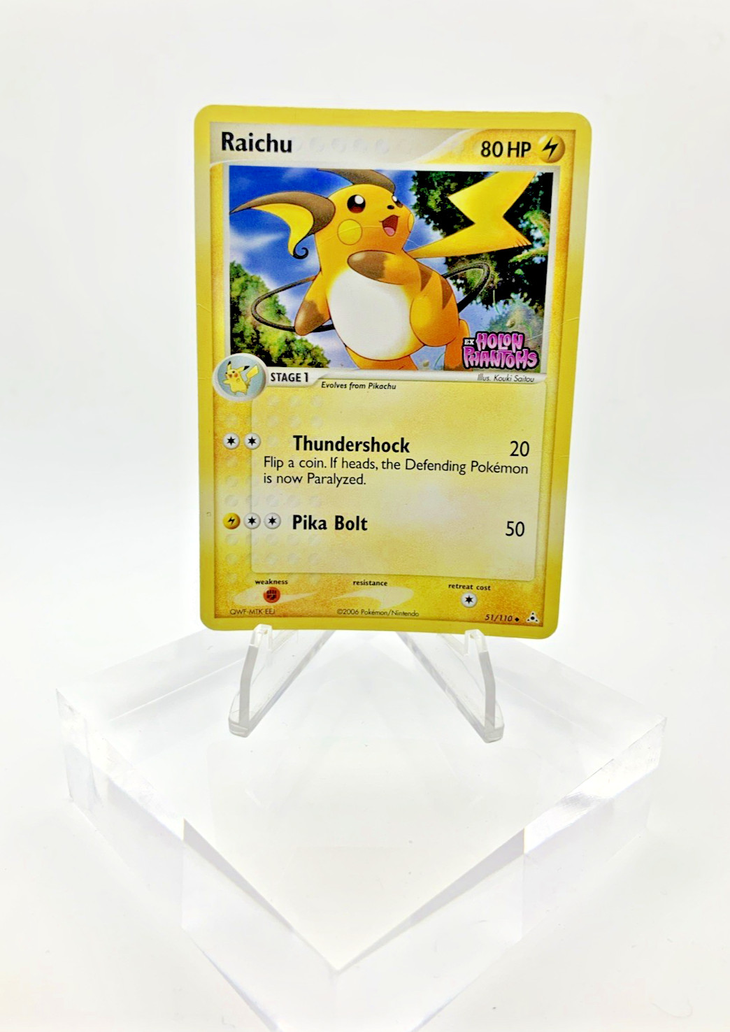 2006 POKEMON EX HOLON PHANTOMS 51 RAICHU REVERSE HOLO UNCOMMON