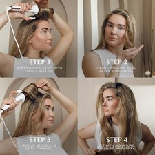 KRISTIN ESS HAIR 2 INCH TITANIUM CURLING IRON FOR BIG BLOWOUT WAVES - WHITE