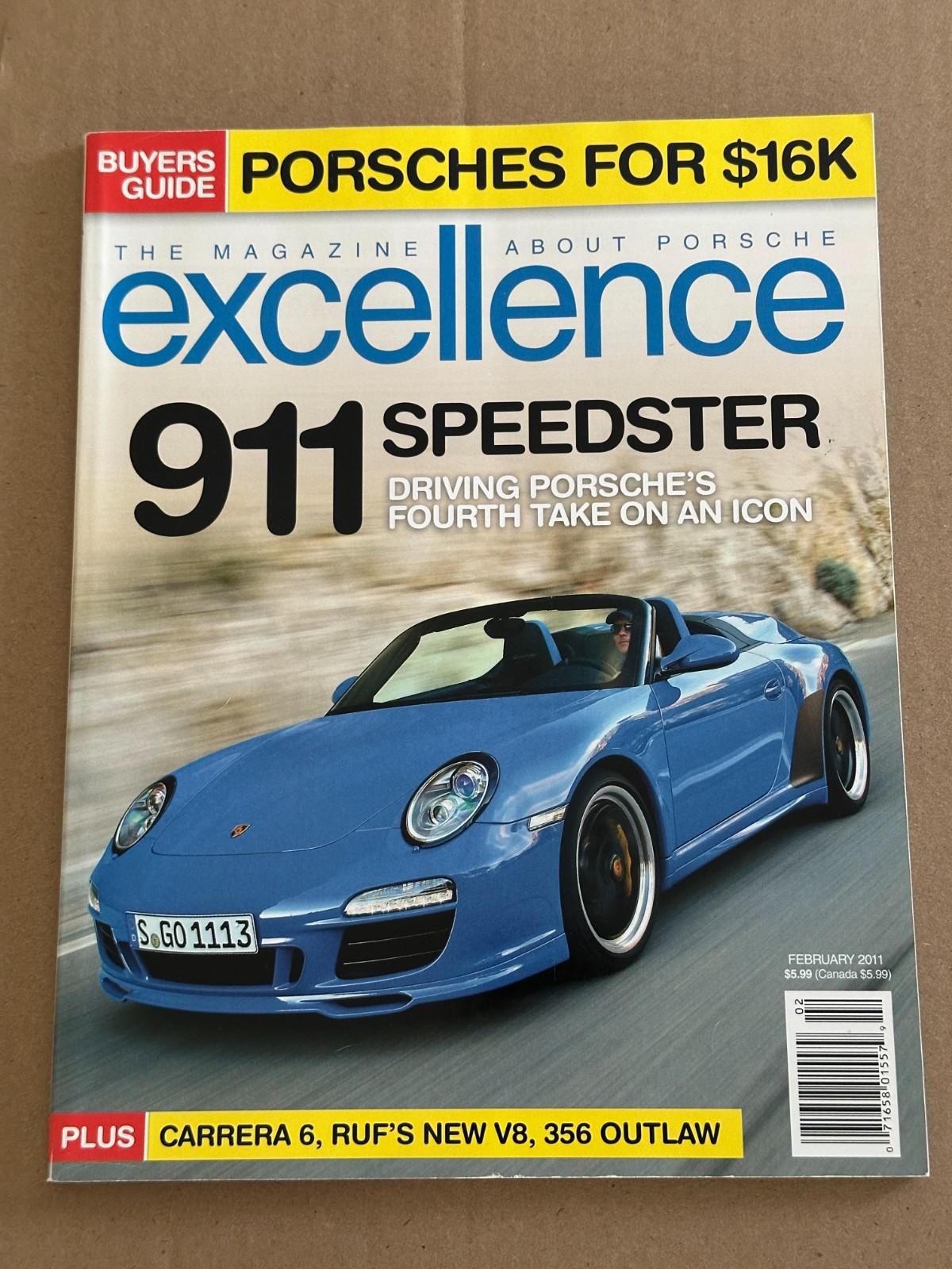 EXCELLENCE PORSCHE MAGAZINE 2011 FEB APR MAY JUN AUG SEP OCT NOV DEC 911 CHOOSE