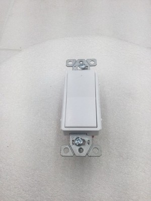 Legrand 2621-W 20A 120/277V Decora Style Single Pole Switch in White