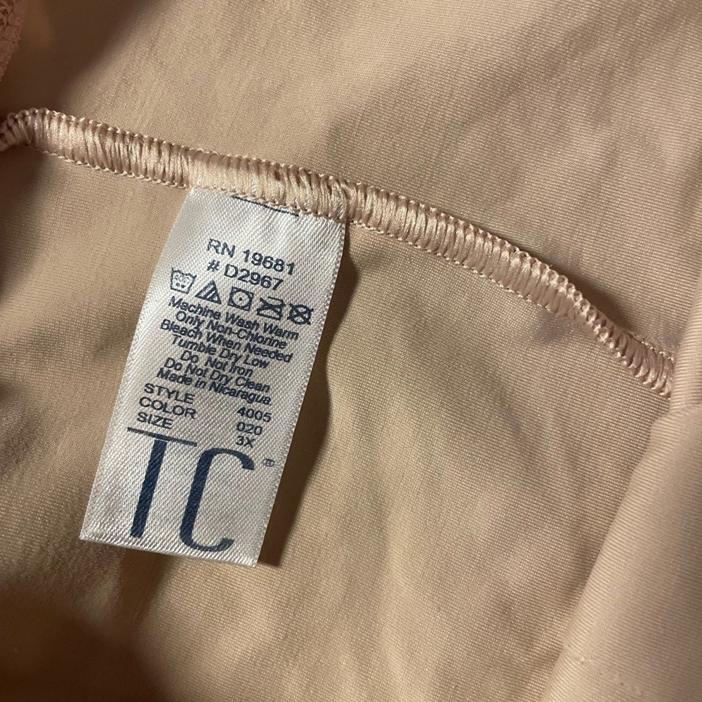 TC Fine Intimates Hi-Waist Brief, Moderate Control #4005, Size 3X New W/Tags