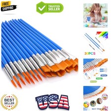 30 Pcs Paint Brushes, Small Brush Bulk for Detail Painting