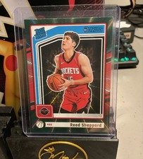 2024-25 Panini Donruss - Rated Rookie Reed Sheppard #202 Holo Green Laser (RC)