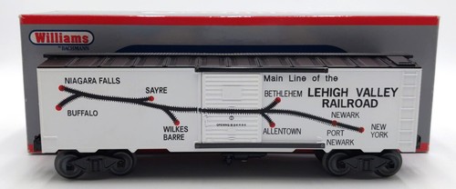 Williams 47018 O Lehigh Valley 40' acero 3 rieles vagón de carga (mapa de línea principal) MT/caja | Zustand: New