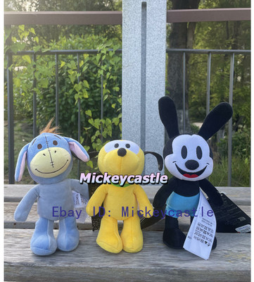 Authentic Hongkong Disney Nuimos Poseable Plush Doll Toys  Eeyore Pluto Osward