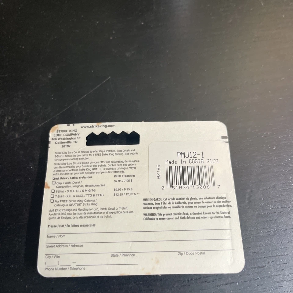 Strike King Denny Brauer Pro-Model Jig Ratlin' PMJ12-1 黑色 1/2 盎司全新带包装 — 第 2/2 张图片