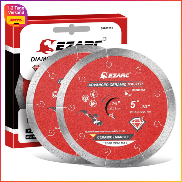 Diamant Trennscheiben 125Mm Feinsteinzeug Fliesen Keramik Porzellan-image
