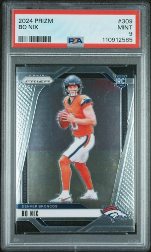 2024 Panini Prizm Bo Nix #309 PSA 9