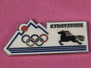 2004 Athens Olympic Pin NOC Team Pin Kyrgyzstan