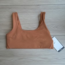 Nike Dri  FIT Alate Sports Bra Women  s Small Orange Light  Support Training NWT