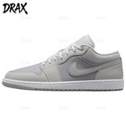 Jordan Air Jordan 1 SE Low Retro Basketball Shoes Men's Light Gray IO2049-100