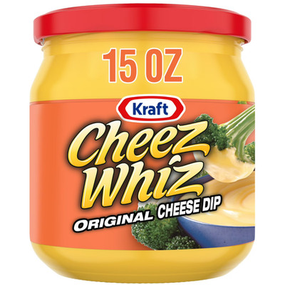 Cheez Whiz Cheese Dip, 1 Jar, Original Flavor, Easy Dip, 15 oz..