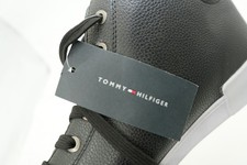 Tommy Hilfiger TRMAYMEN Tenis de caña media para hombre 12 Gris Espuma con memoria Logo