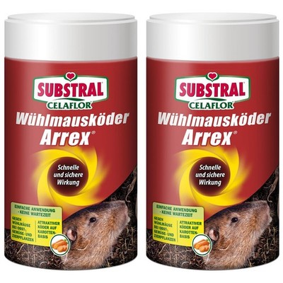 SUBSTRAL  CELAFLOR  Wühlmausköder ARREX  - 250 g x 2