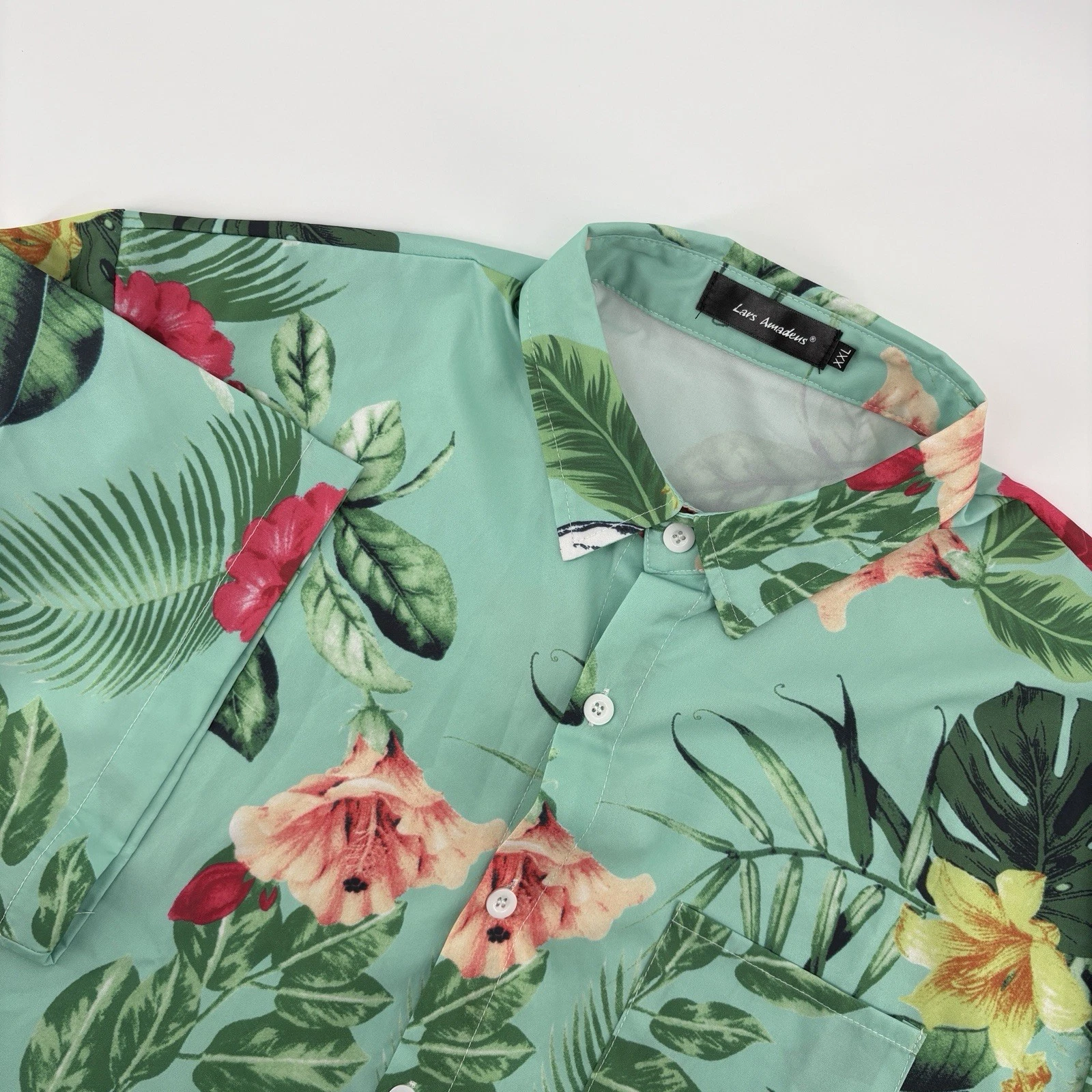Hawaiian Aloha Men’s XXL Floral Shirt Big & Tall Tropical