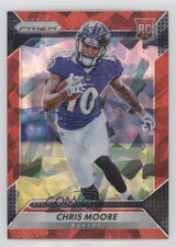 2016 Panini Prizm Rookie Red Crystals Prizm 40/75 Chris Moore #282 x8n