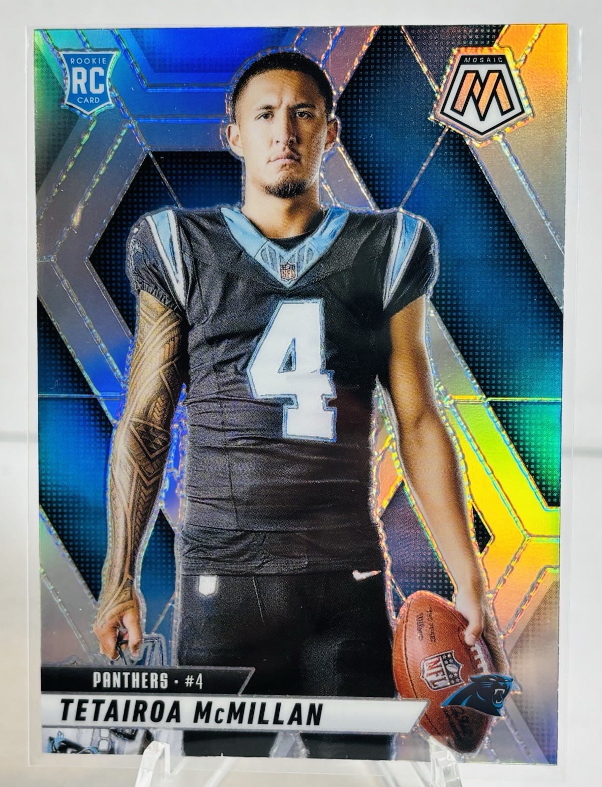2025 Panini Mosaic Variation Tetairoa McMillan #274 SILVER PRIZM RC Carolina🔥