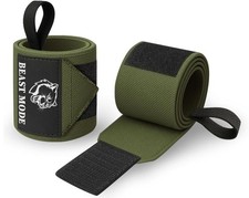 Weightlifting 18"  12" Wrist Wraps with Thumb Loop   Heavy Duty Wrist Workout B