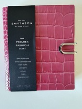 Smythson of Bond Street the premier fashion Diary 2026 brand new raspberry 