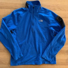 The North Face Mens Blue Quarter Zip Fleece P...