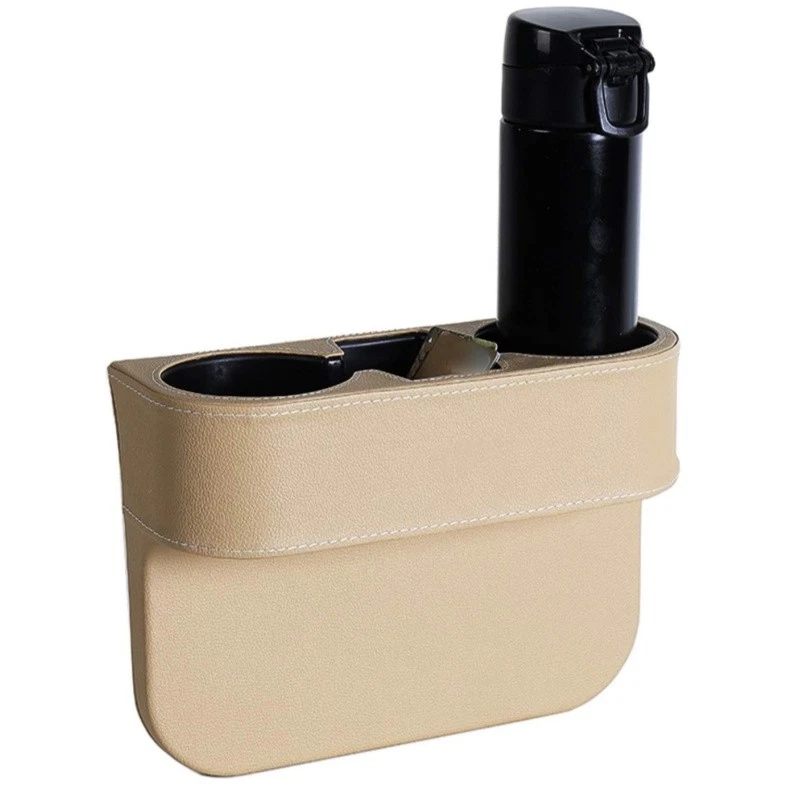 1x Organizador de Asiento de Coche Portavasos Multifuncional Lleno de Huecos Caja de Almacenamiento Foto 3 de 4