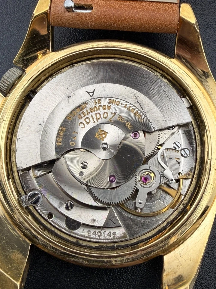 1960's ZODIAC Olympos Men's Automatic Mystery Dial 35mm 703-918 - Image 4 of 4