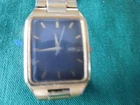 Vintage Mens Quartz Square Black Face Watch 7N33-5028