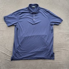 Polo Golf Ralph Lauren Performance Polo Shirt Men XL Blue Cotton Outdoors.