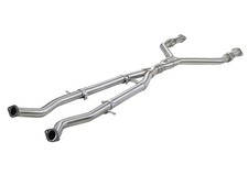aFe for Takeda 2.5in to 3in 304 SS Y-Pipe Exhaust System 16-18 Infiniti Q50/Q60