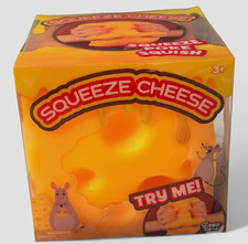 Giggle Zone Squeeze Cheese Tactile Squish Squeeze Toy Yellow Ages 3 MPN