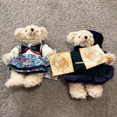 Treasures Inc International Bears Poland and Russia Plush Teddy Bear Set of 2